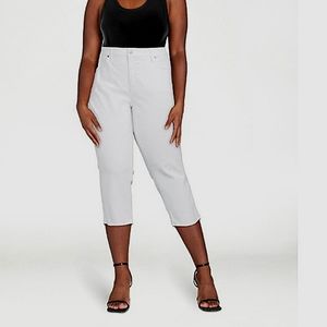 Skinny Crop Plus Size High Rise Denim Capri Jeans Stretch Denim Casual Classy